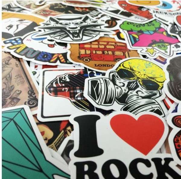 100pcs Mixed Vinyl Decals Stickers 