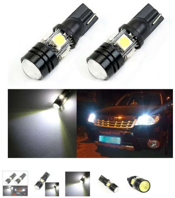 T10 XENON White SMD Tech W5W 1.5W 5050 4-LED 