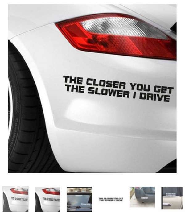 The Closer You Get The Slower ?