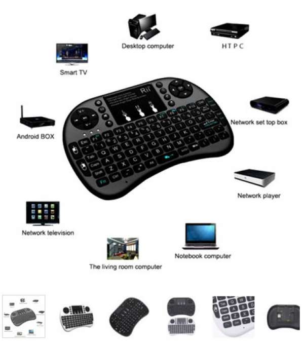 2.4GHz Mini I8 2 Color Wireless Keyboard